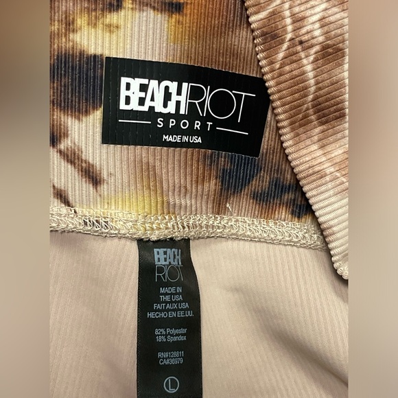 Beach Riot Taupe Tie Dye Ayla Legging L - Picture 5 of 7